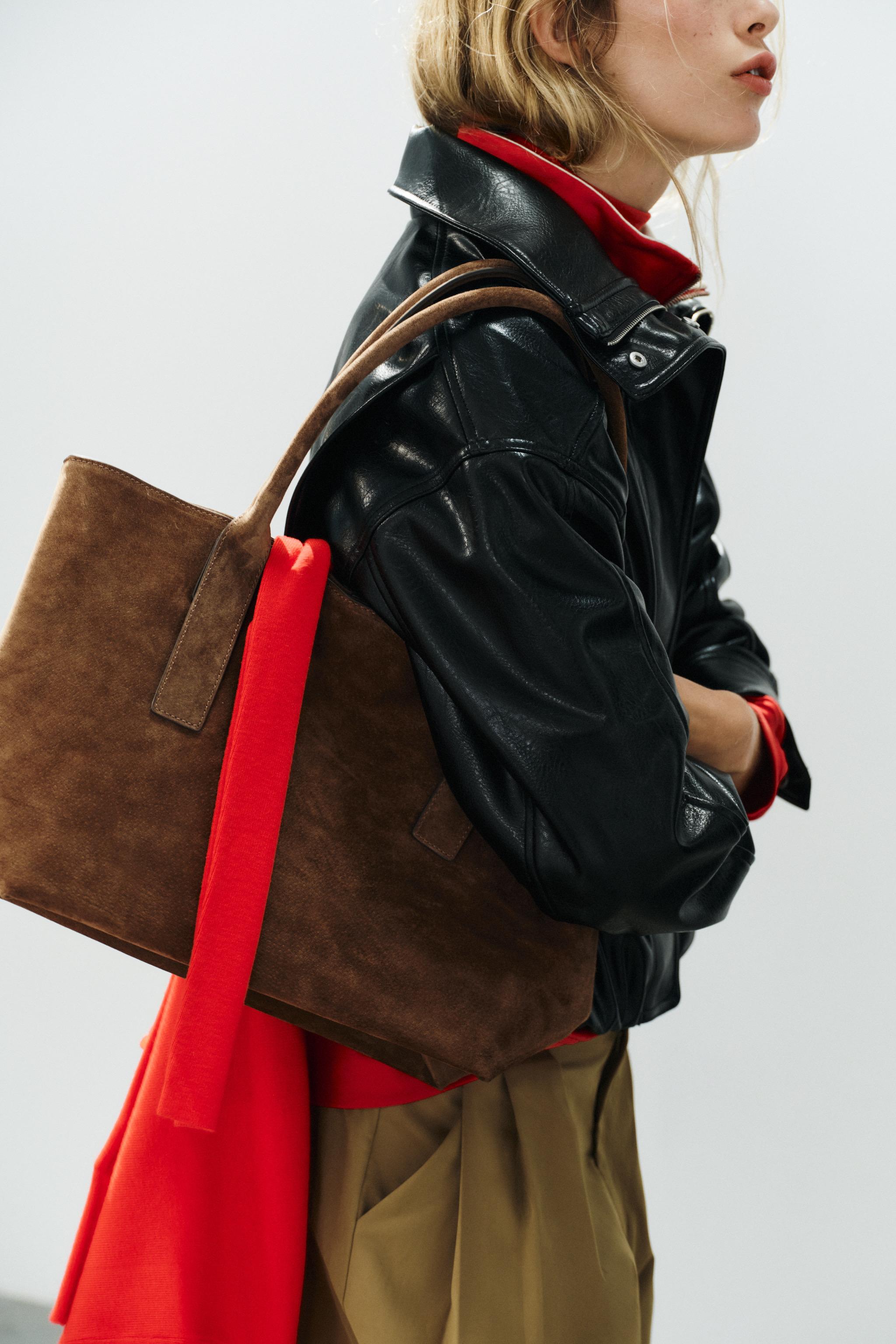 FAUX LEATHER BOMBER JACKET